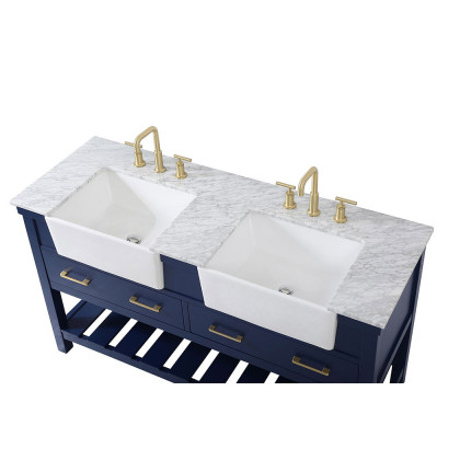 Elegant Bathroom Vanity - Blue (VF60160DBL)