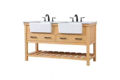Elegant™ VF60160DNW Bathroom Vanity - Natural Wood