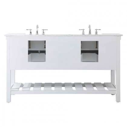 Elegant Bathroom Vanity - White (VF60160DWH)
