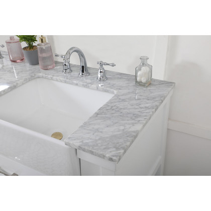 Elegant Bathroom Vanity - White (VF60160DWH)