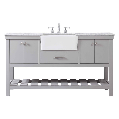 Elegant Bathroom Vanity - Gray (VF60160GR)
