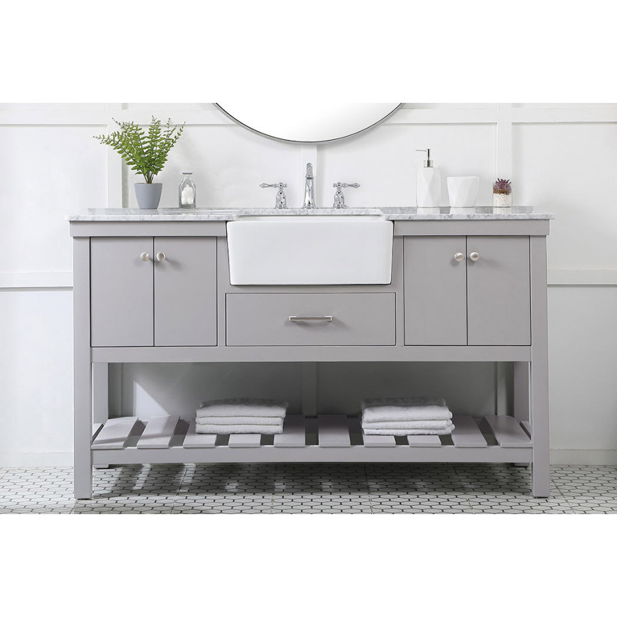 Elegant Bathroom Vanity - Gray (VF60160GR)