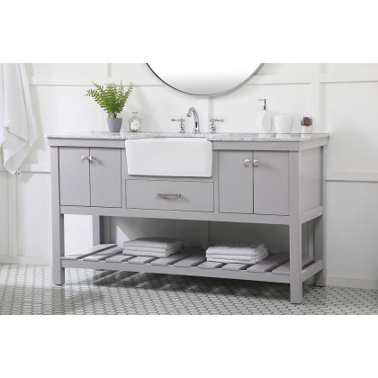 Elegant Bathroom Vanity - Gray (VF60160GR)