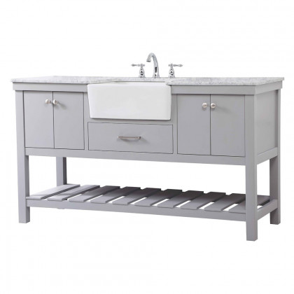 Elegant Bathroom Vanity - Gray (VF60160GR)