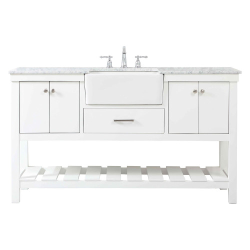 Elegant Bathroom Vanity - White (VF60160WH)