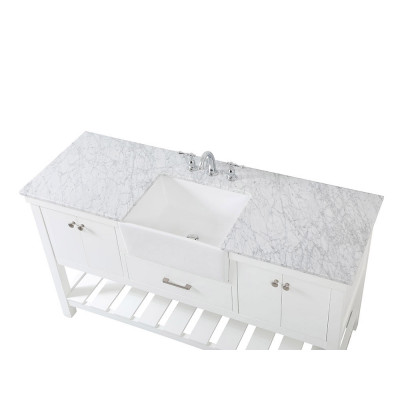 Elegant Bathroom Vanity - White (VF60160WH)