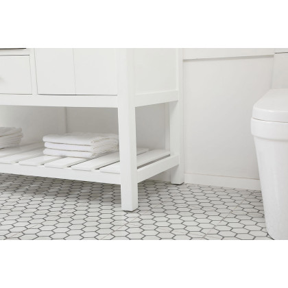 Elegant Bathroom Vanity - White (VF60160WH)