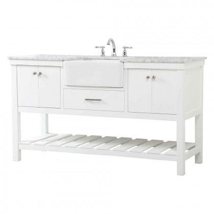 Elegant Bathroom Vanity - White (VF60160WH)