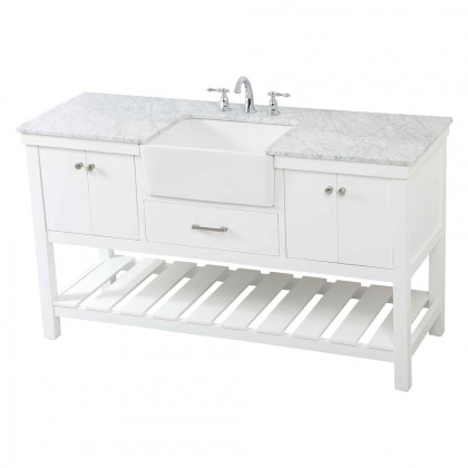 Elegant Bathroom Vanity - White (VF60160WH)