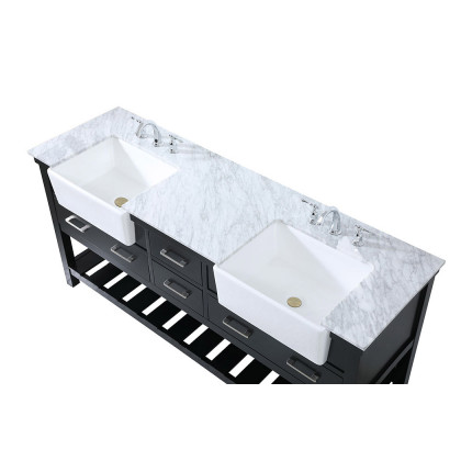 Elegant Bathroom Vanity - Black (VF60172DBK)