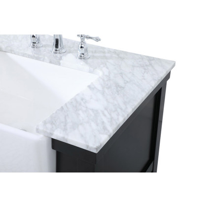 Elegant Bathroom Vanity - Black (VF60172DBK)