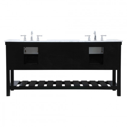 Elegant Bathroom Vanity - Black (VF60172DBK)