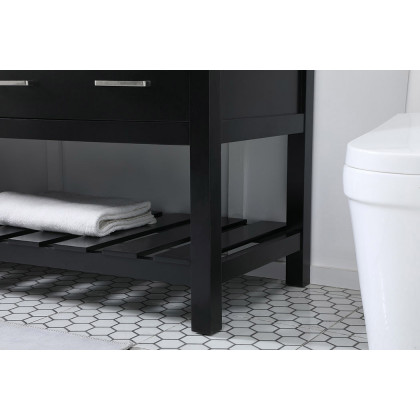 Elegant Bathroom Vanity - Black (VF60172DBK)