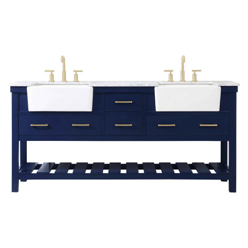 Elegant Bathroom Vanity - Blue (VF60172DBL)