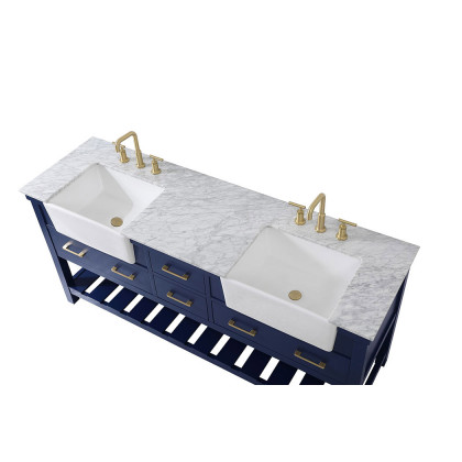 Elegant Bathroom Vanity - Blue (VF60172DBL)