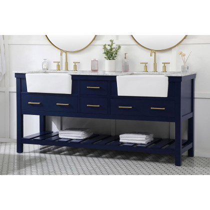 Elegant Bathroom Vanity - Blue (VF60172DBL)
