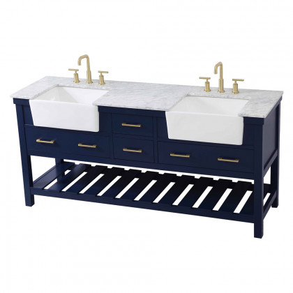 Elegant Bathroom Vanity - Blue (VF60172DBL)