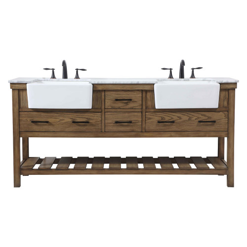 Elegant Bathroom Vanity - Driftwood (VF60172DDW)