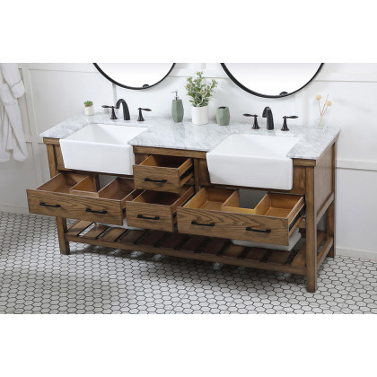 Elegant Bathroom Vanity - Driftwood (VF60172DDW)