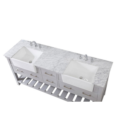 Elegant Bathroom Vanity - Gray (VF60172DGR)