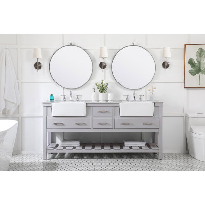 Elegant Bathroom Vanity - Gray (VF60172DGR)