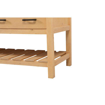 Elegant Bathroom Vanity - Natural Wood (VF60172DNW)