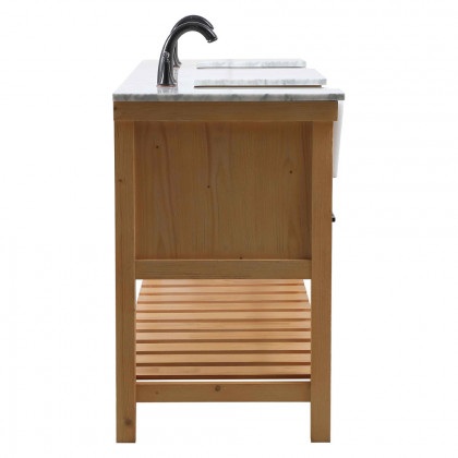 Elegant Bathroom Vanity - Natural Wood (VF60172DNW)