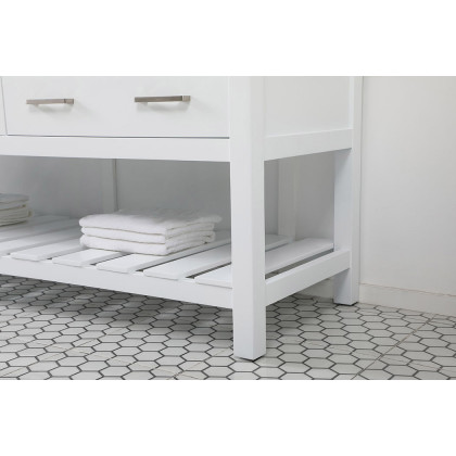 Elegant Bathroom Vanity - White (VF60172DWH)