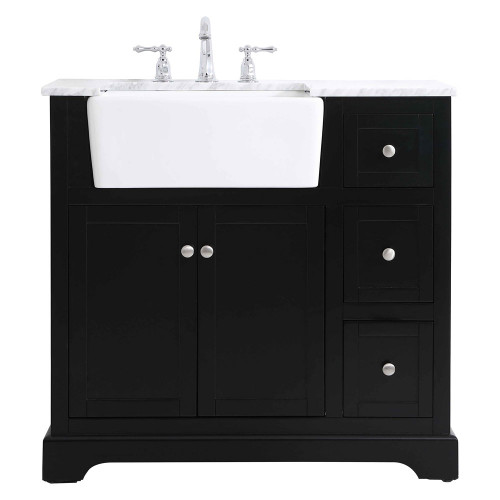 Elegant Bathroom Vanity - Black (VF60236BK)