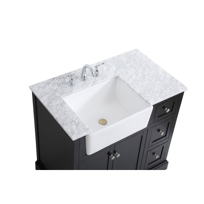 Elegant Bathroom Vanity - Black (VF60236BK)
