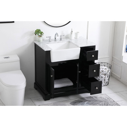Elegant Bathroom Vanity - Black (VF60236BK)