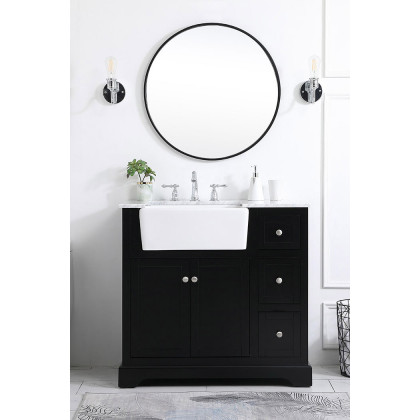 Elegant Bathroom Vanity - Black (VF60236BK)