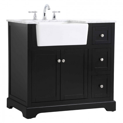 Elegant Bathroom Vanity - Black (VF60236BK)