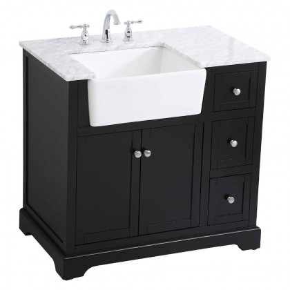 Elegant Bathroom Vanity - Black (VF60236BK)