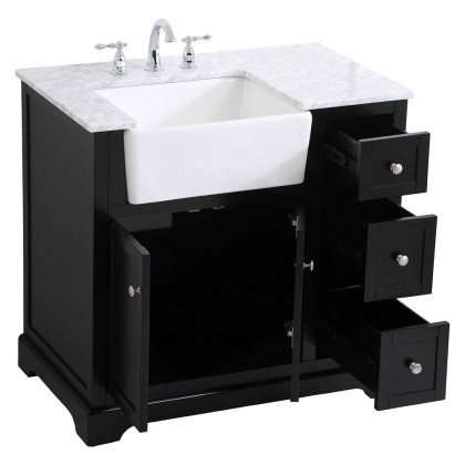 Elegant Bathroom Vanity - Black (VF60236BK)