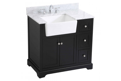 Elegant™ VF60236BK-BS Bathroom Vanity - Black