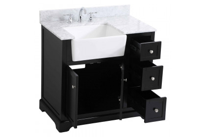 Elegant™ VF60236BK-BS Bathroom Vanity - Black