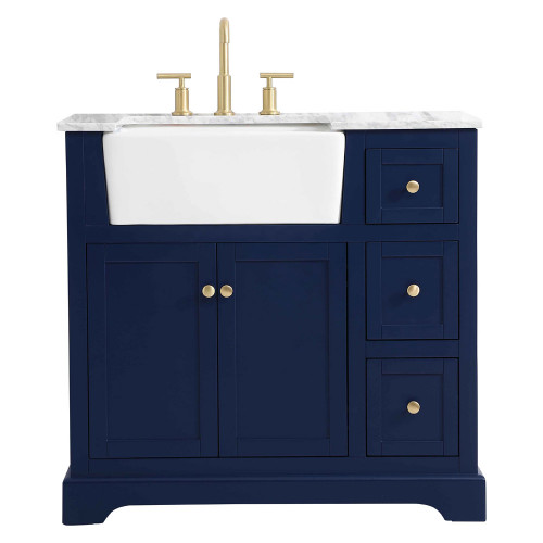 Elegant Bathroom Vanity - Blue (VF60236BL)
