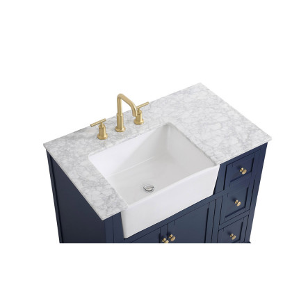 Elegant Bathroom Vanity - Blue (VF60236BL)