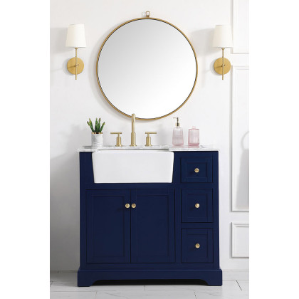 Elegant Bathroom Vanity - Blue (VF60236BL)