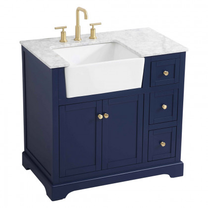 Elegant Bathroom Vanity - Blue (VF60236BL)