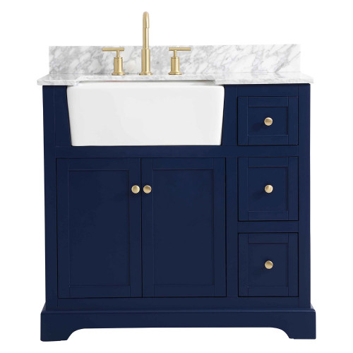 Elegant Bathroom Vanity - Blue (VF60236BL-BS)