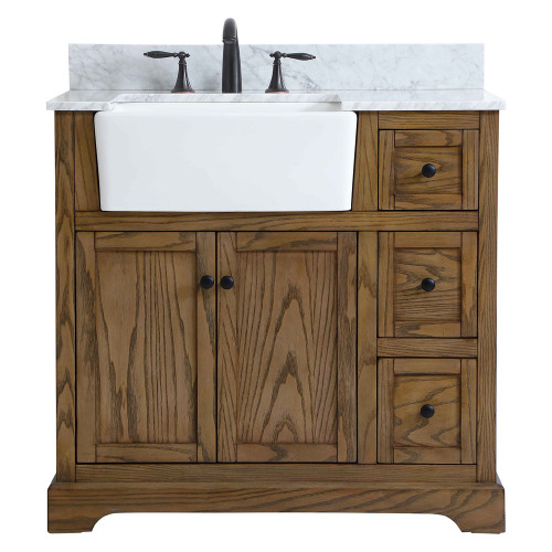 Elegant Bathroom Vanity - Driftwood (VF60236DW-BS)