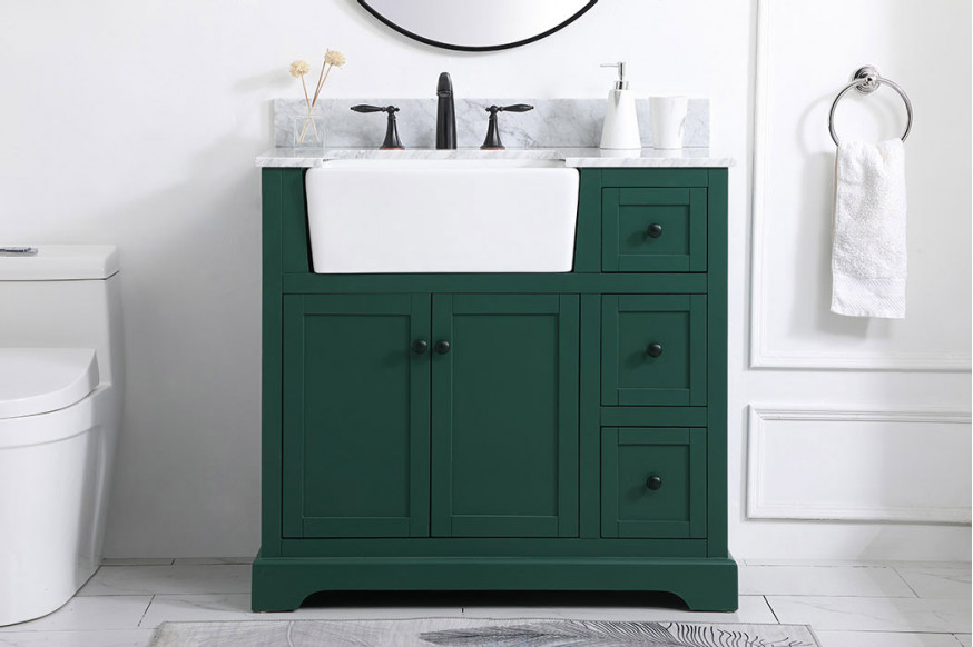Elegant™ VF60236GN-BS Bathroom Vanity - Green