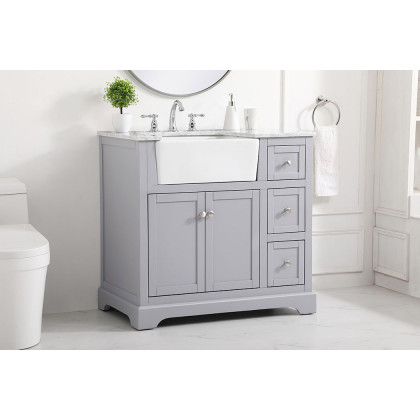 Elegant Bathroom Vanity - Gray (VF60236GR)