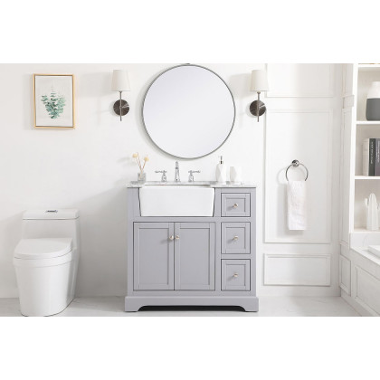Elegant Bathroom Vanity - Gray (VF60236GR)