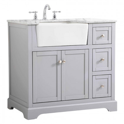Elegant Bathroom Vanity - Gray (VF60236GR)