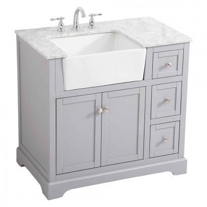 Elegant Bathroom Vanity - Gray (VF60236GR)
