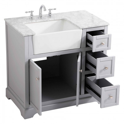 Elegant Bathroom Vanity - Gray (VF60236GR)