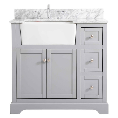 Elegant Bathroom Vanity - Gray (VF60236GR-BS)